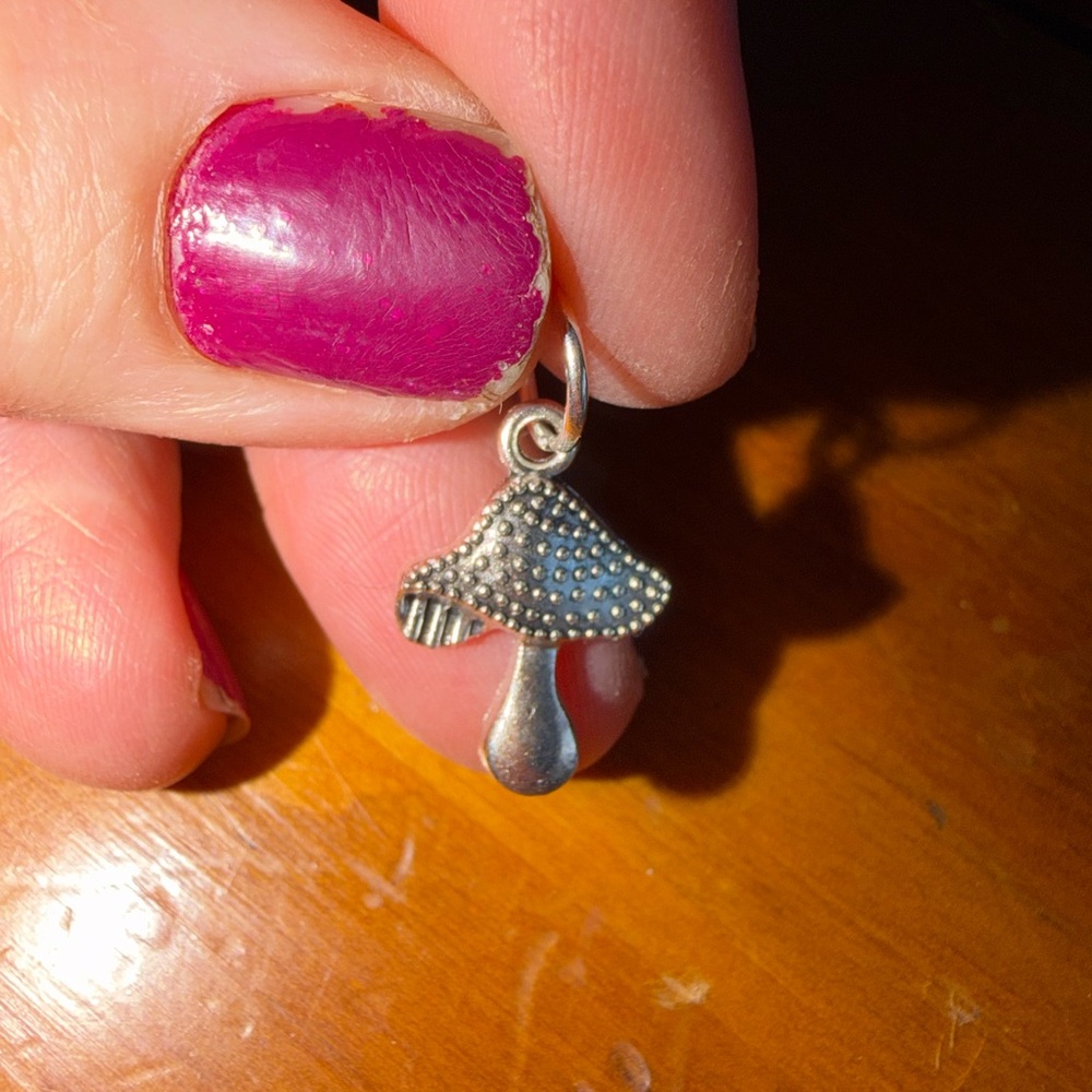 NWOT Silver Mushroom Charm Pendant - Women Jewelry. MUST BE BUNDLED